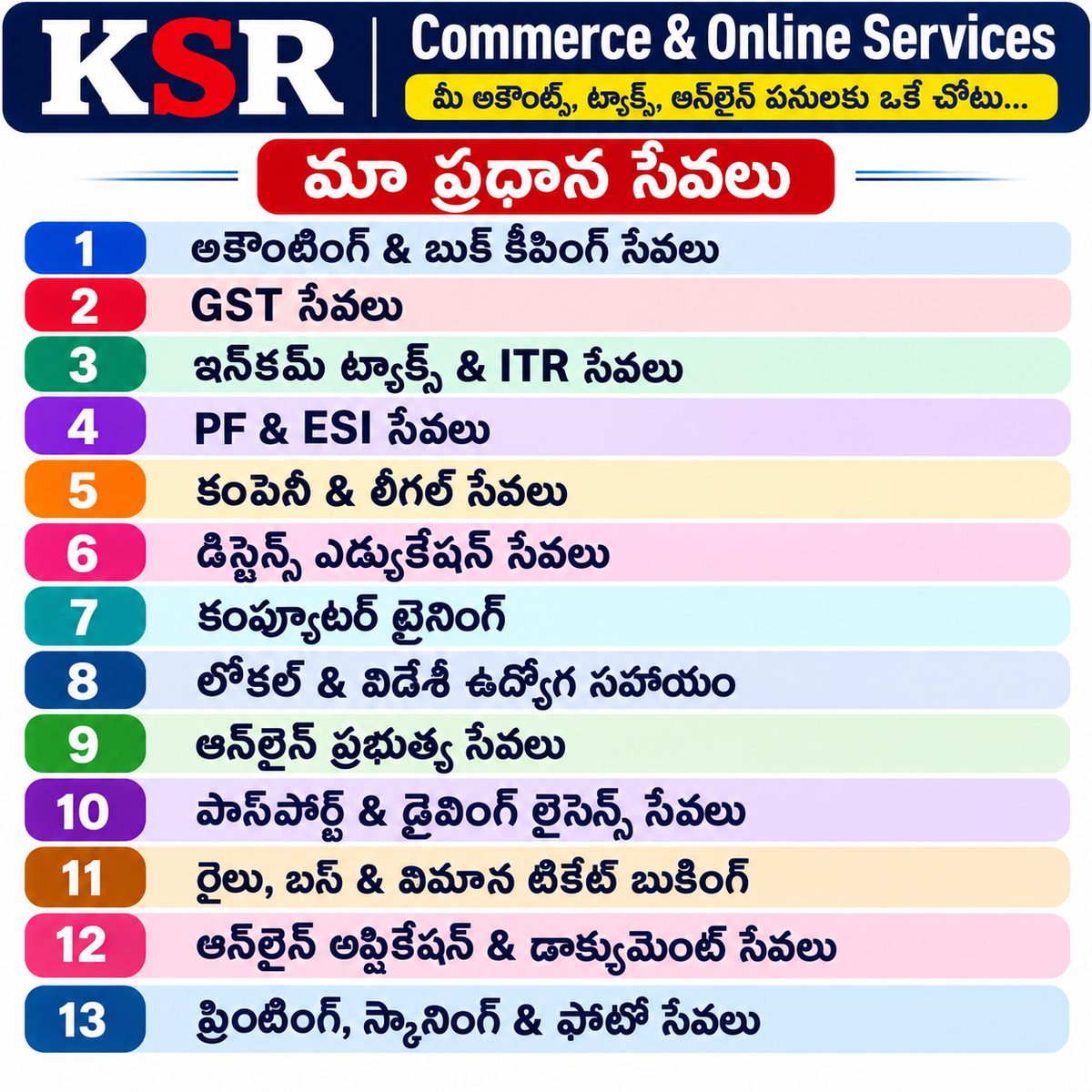 KSR Service Brochure 9